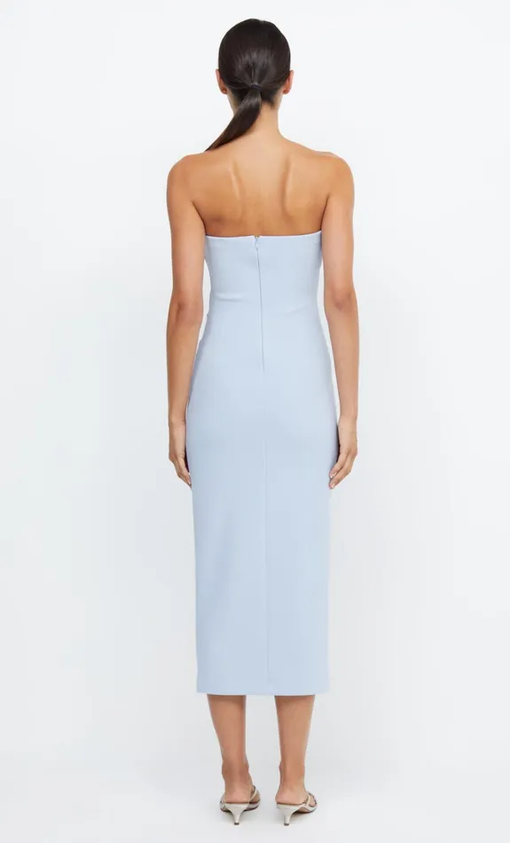 Women Bridesmaids Bec Bridge BE MINE STRAPLESS MIDI DRESS Dusty Blue