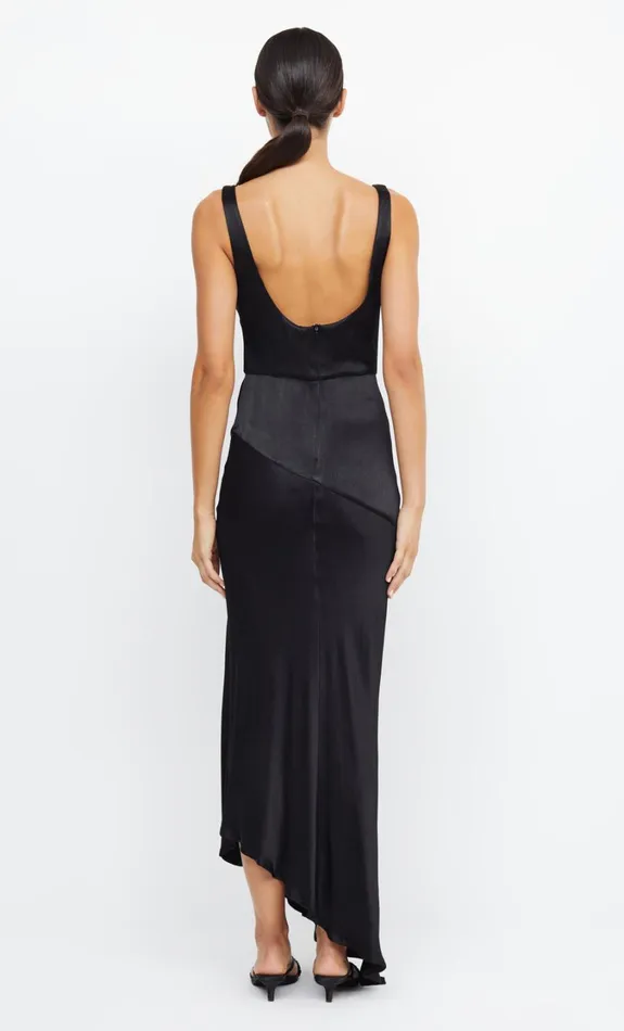 Women Bridesmaids Bec Bridge MOON DANCE COWL DRESS Black