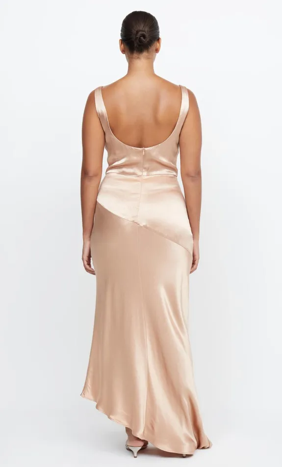Women Bridesmaids Bec Bridge MOON DANCE COWL DRESS Rose Gold