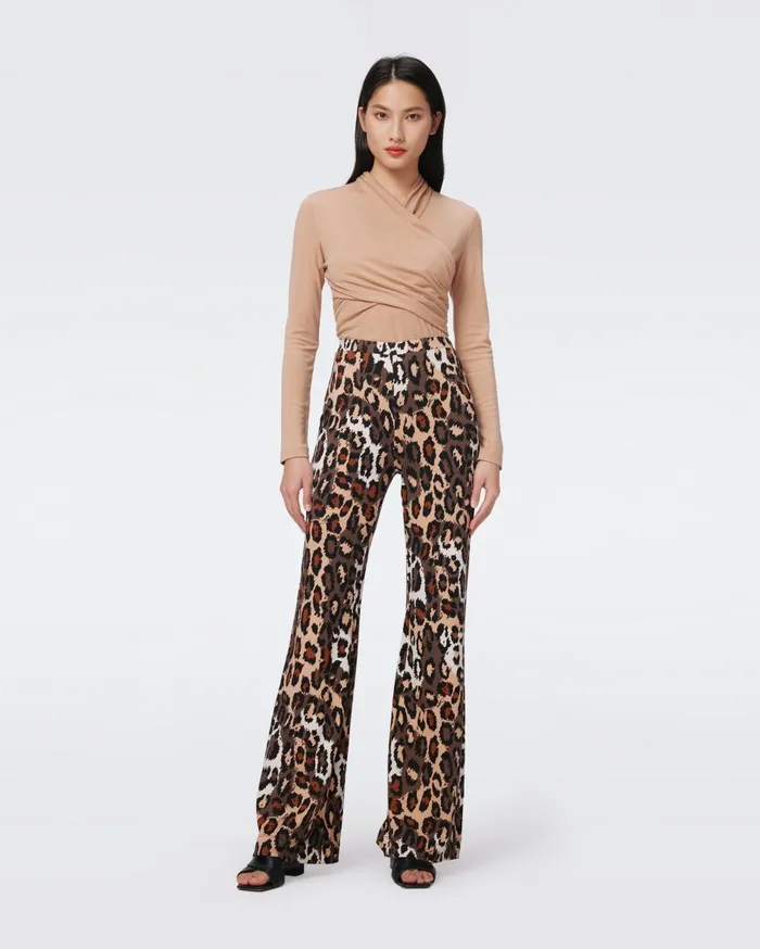 Women Brooklyn Pants Jungle Cat DVF Pants and Shorts