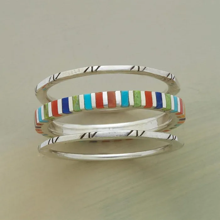Women Cabana Ring Trio Sundance Catalog Rings