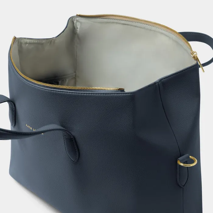 Women Cabin Bags and Suitcases Katie Loxton Milan Slate Blue Cabin Bag 8211 Vegan Leather