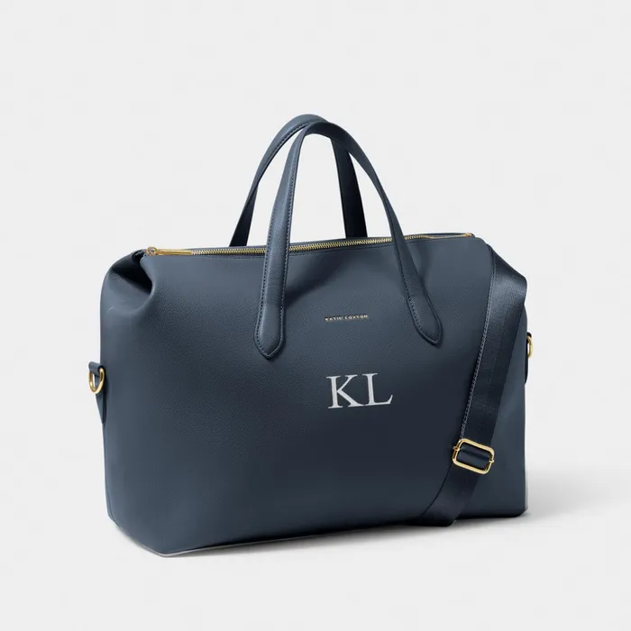Women Cabin Bags and Suitcases Katie Loxton Milan Slate Blue Cabin Bag 8211 Vegan Leather