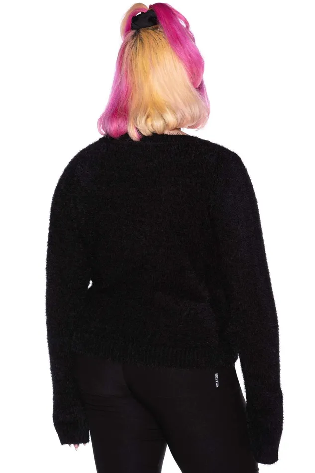 Women Cardigans Killstar Crescent Knit Cardigan