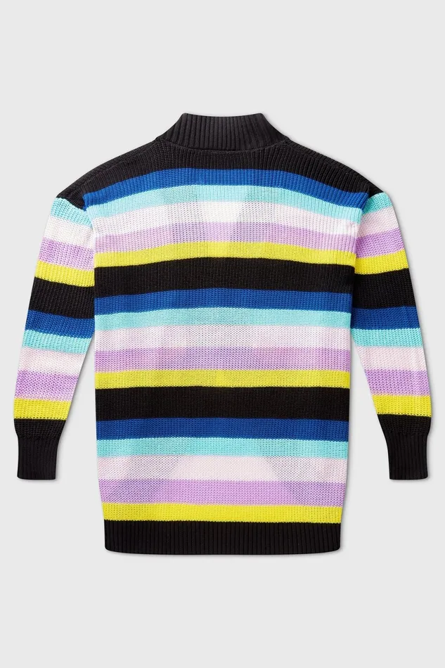 Women Cardigans Killstar Neon Rainbow Cardigan