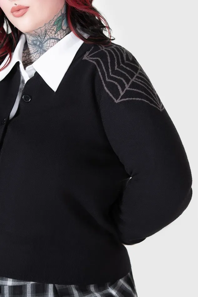 Women Cardigans Killstar Web With It Cardigan