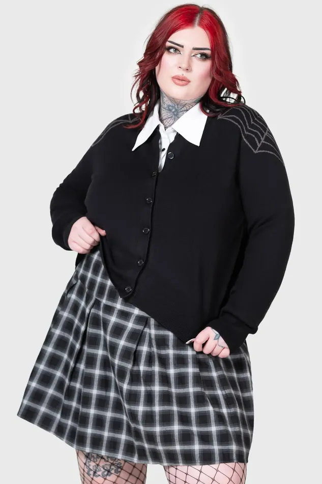 Women Cardigans Killstar Web With It Cardigan