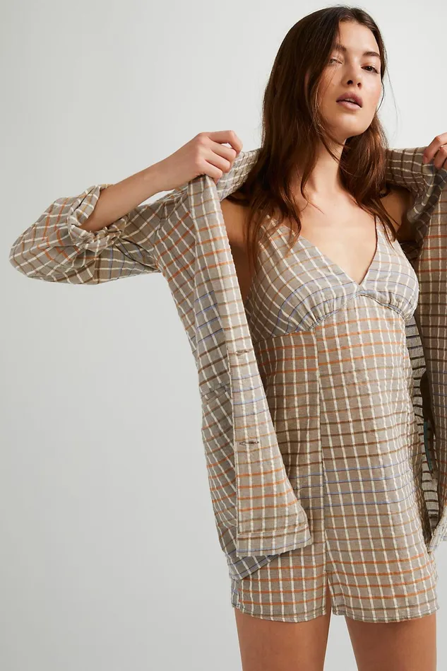 Women Casual Dresses Free People Better Together Set Taupe Combo