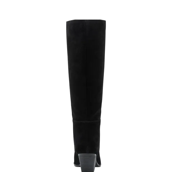 Women Challi Pointy Toe Boot Black Suede Marc Fisher Boots