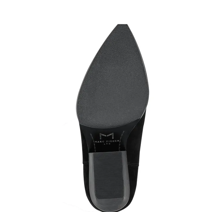 Women Challi Pointy Toe Boot Black Suede Marc Fisher Boots