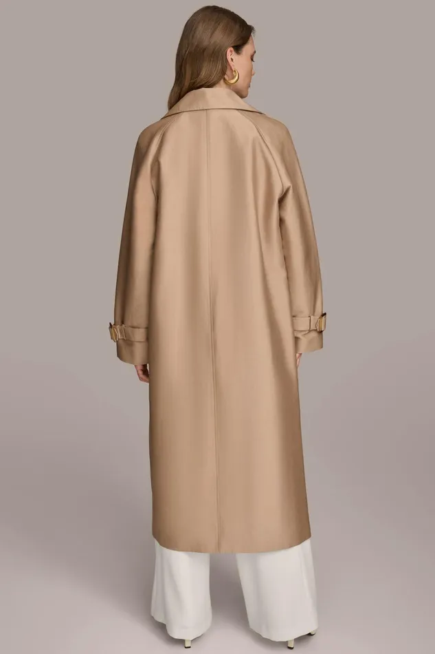 Women Coats And Jackets Donna Karan LIGHT WEIGHT TRENCH Khaki