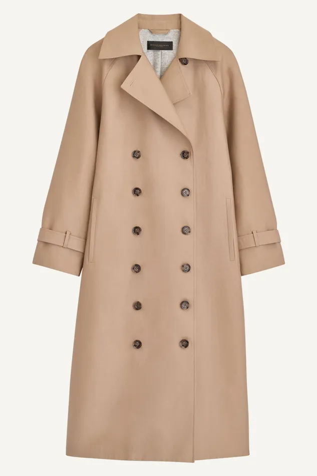 Women Coats And Jackets Donna Karan LIGHT WEIGHT TRENCH Khaki