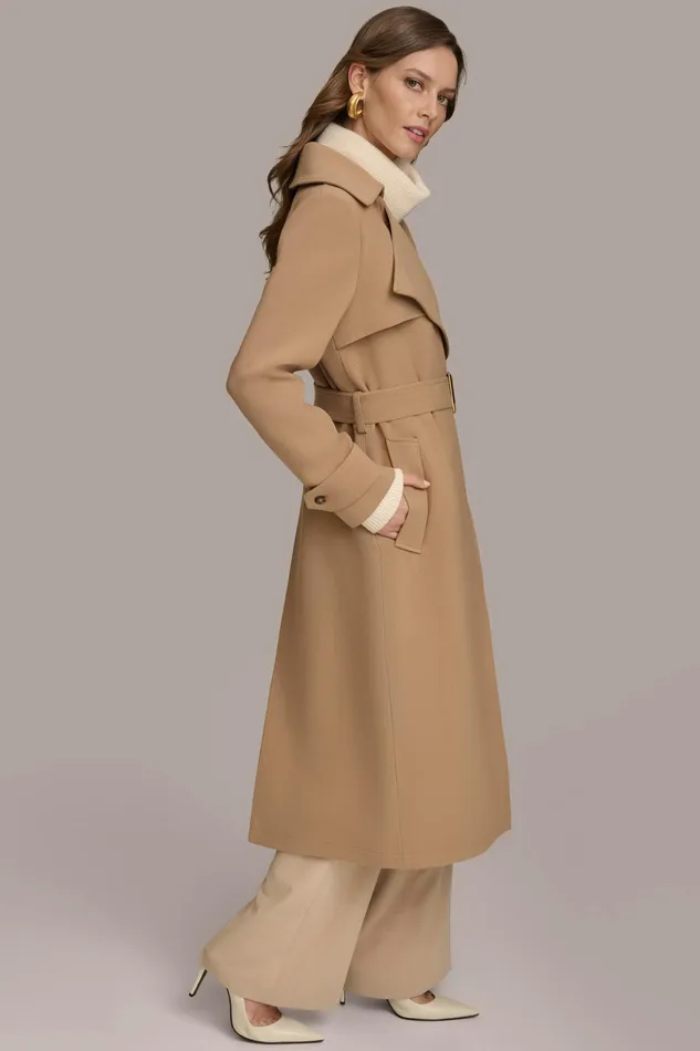 Women Coats And Jackets Donna Karan TRENCH RAIN COAT Camel