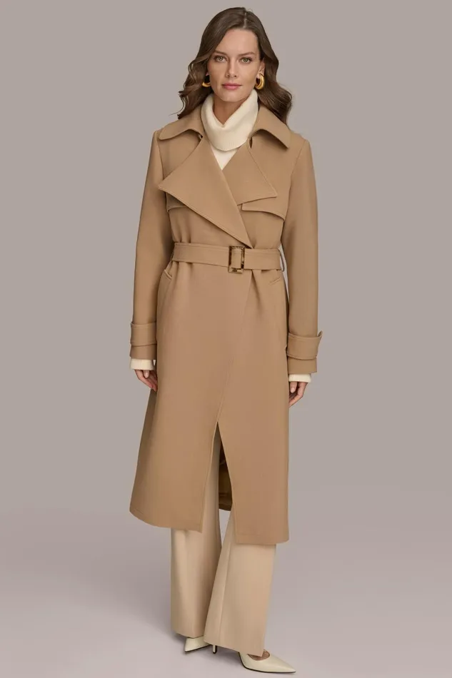 Women Coats And Jackets Donna Karan TRENCH RAIN COAT Camel