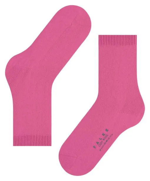 Women Cosy Wool Women Socks Pink FALKE Socks
