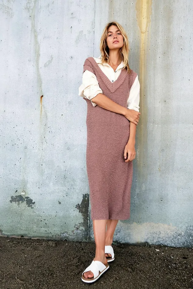 Women CoverUps Free People G2g Midi Dress Plum Dust
