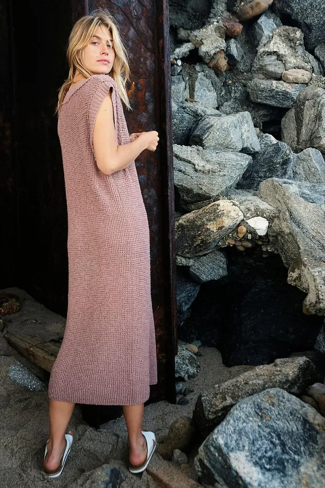 Women CoverUps Free People G2g Midi Dress Plum Dust