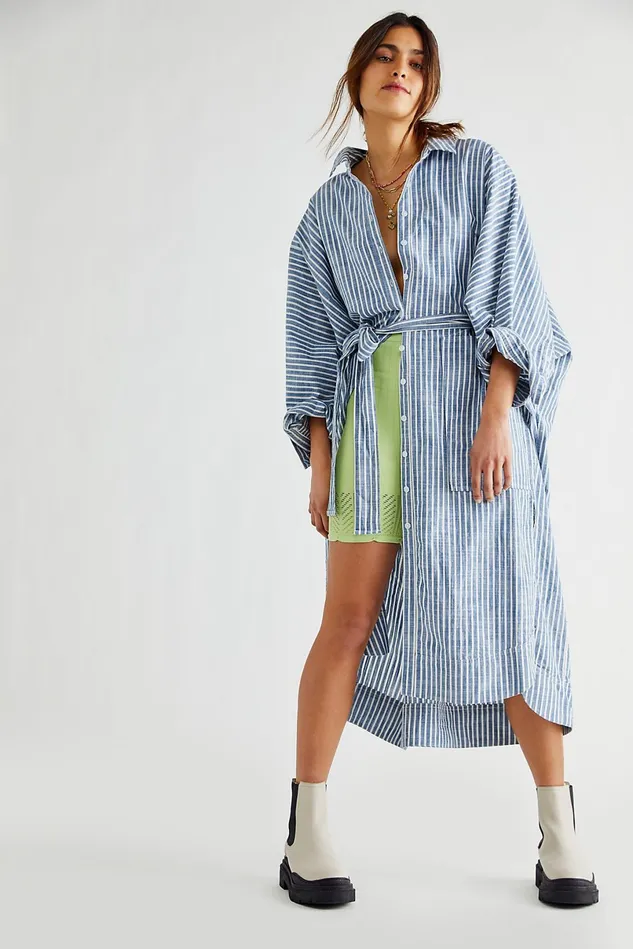 Women CoverUps Free People Jess Dress Blue Combo
