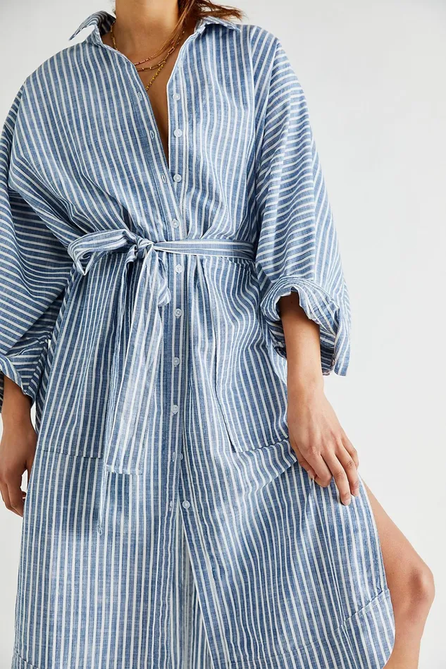 Women CoverUps Free People Jess Dress Blue Combo