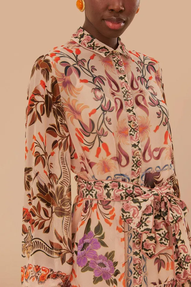 Women Cream Winter Garden Mini Dress Winter Garden Cream FARM Rio Mini Dresses