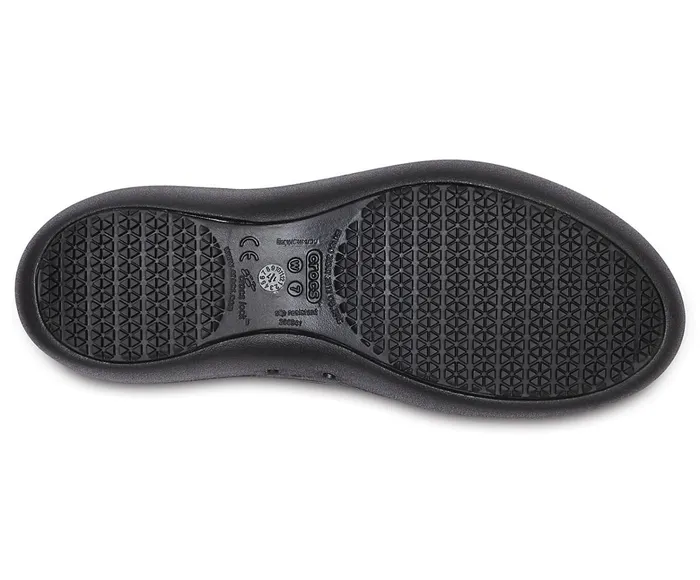 Women Crocs At Work Flat Black Crocs Flats