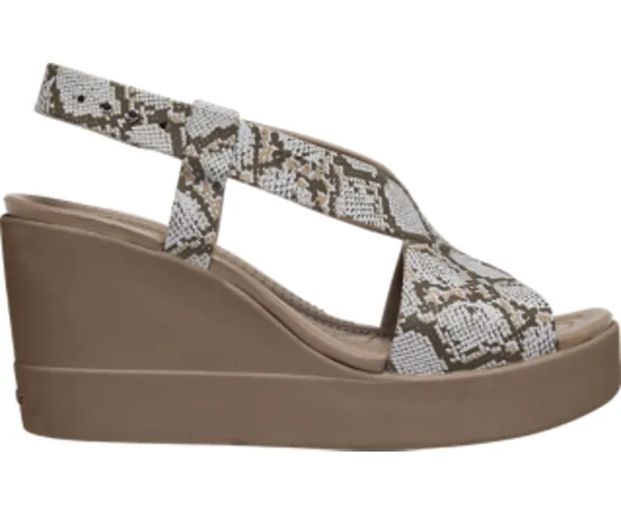 Women Crocs Brooklyn High Wedge Multi Stucco Crocs Sandals