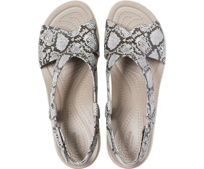 Women Crocs Brooklyn High Wedge Multi Stucco Crocs Sandals