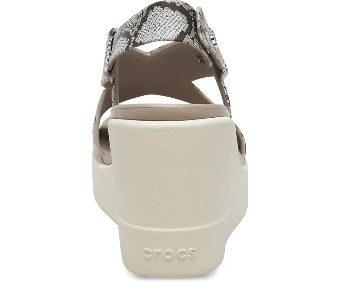Women Crocs Brooklyn High Wedge Multi Stucco Crocs Sandals