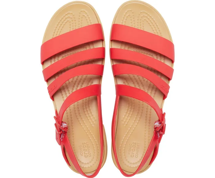 Women Crocs Tulum Sandal Flame Crocs Sandals