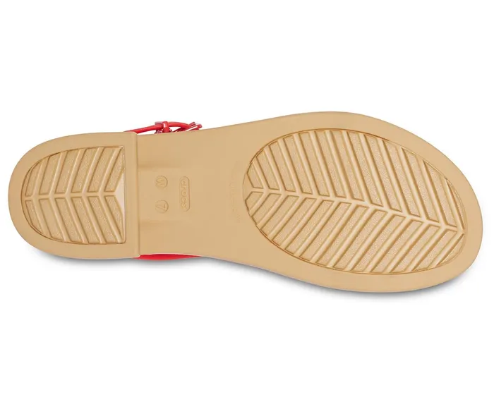 Women Crocs Tulum Sandal Flame Crocs Sandals
