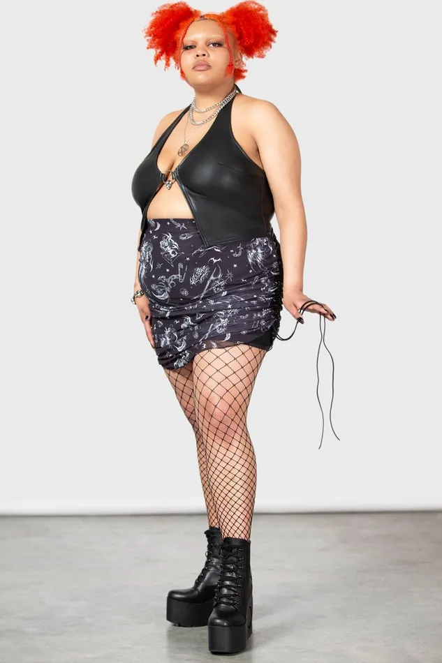 Women Crop Killstar Sheenah Halter Top
