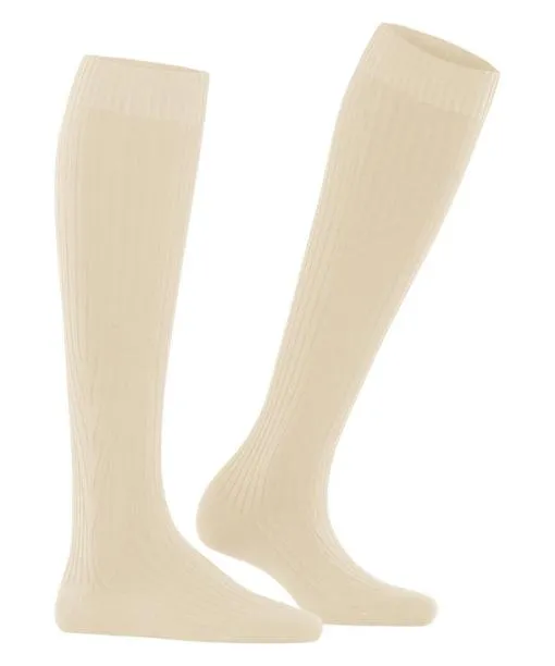 Women Cross Knit Women Kneehigh Socks Creme FALKE Knee High Socks