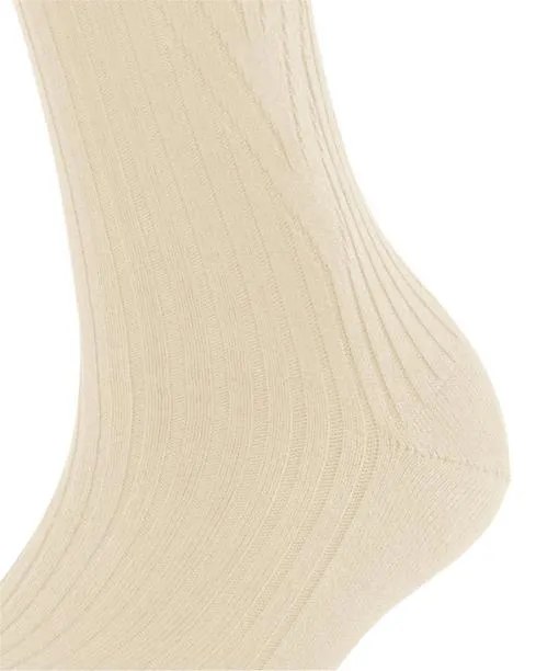 Women Cross Knit Women Kneehigh Socks Creme FALKE Knee High Socks