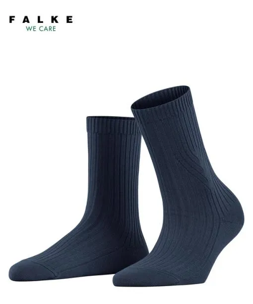 Women Cross Knit Women Socks Space Blue FALKE Socks