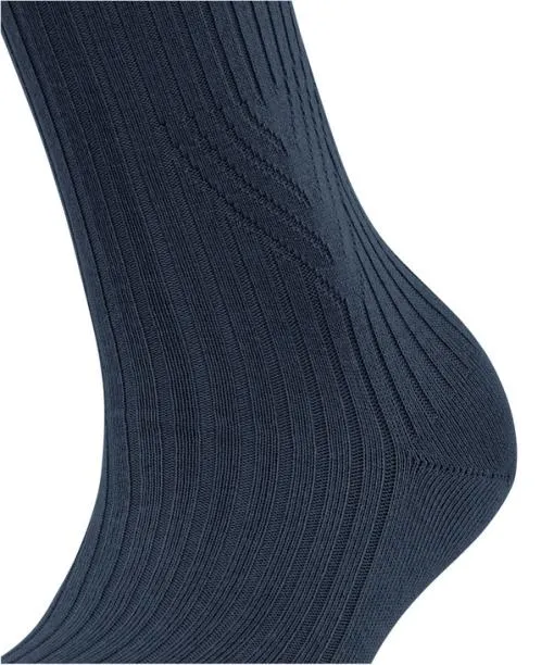 Women Cross Knit Women Socks Space Blue FALKE Socks