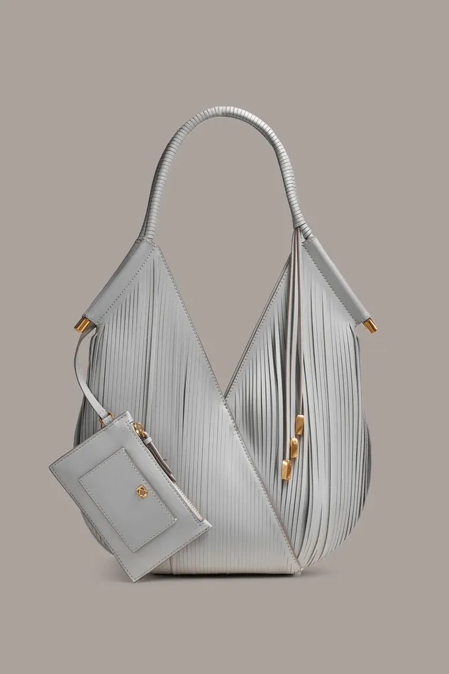 Women Crossbody Bags And Satchels Donna Karan BALDWIN MINI SHOULDER BAG Zinc