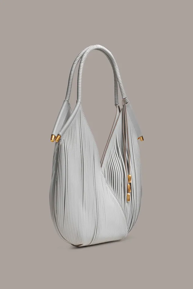 Women Crossbody Bags And Satchels Donna Karan BALDWIN MINI SHOULDER BAG Zinc