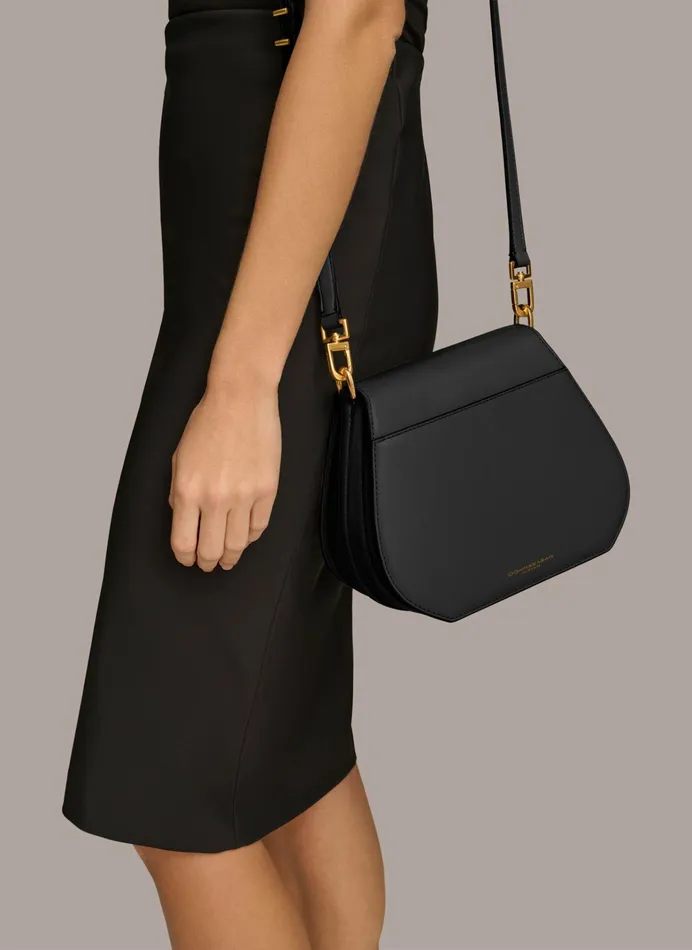 Women Crossbody Bags And Satchels Donna Karan BELLEROSE CROSSBODY Black