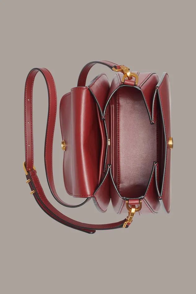 Women Crossbody Bags And Satchels Donna Karan BELLEROSE CROSSBODY Claret
