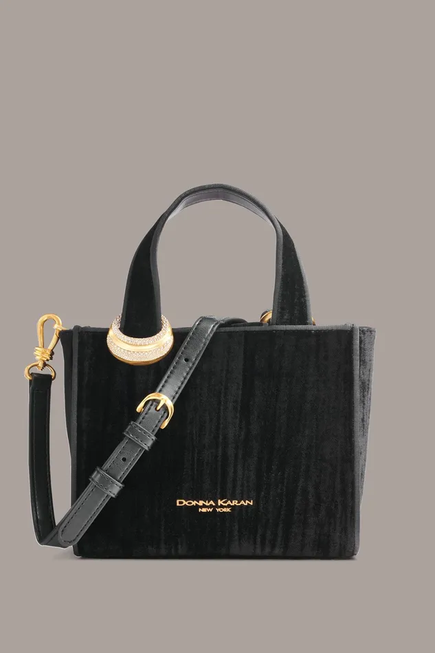 Women Crossbody Bags And Satchels Donna Karan HEWLETT CROSSBODY BAG Black