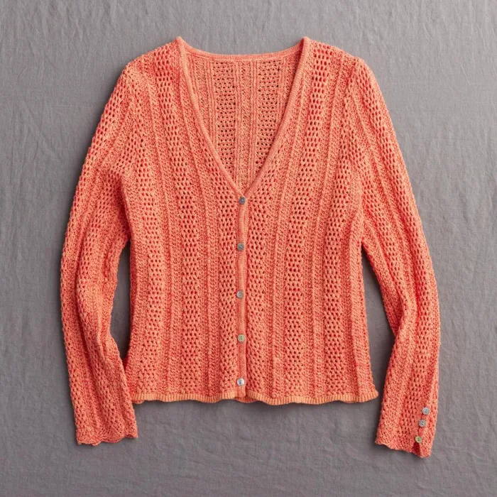 Women Della Ruffle Cardigan Coral Sundance Catalog Sweaters Women Della Ruffle Cardigan Coral Sundance Catalog Sweaters
