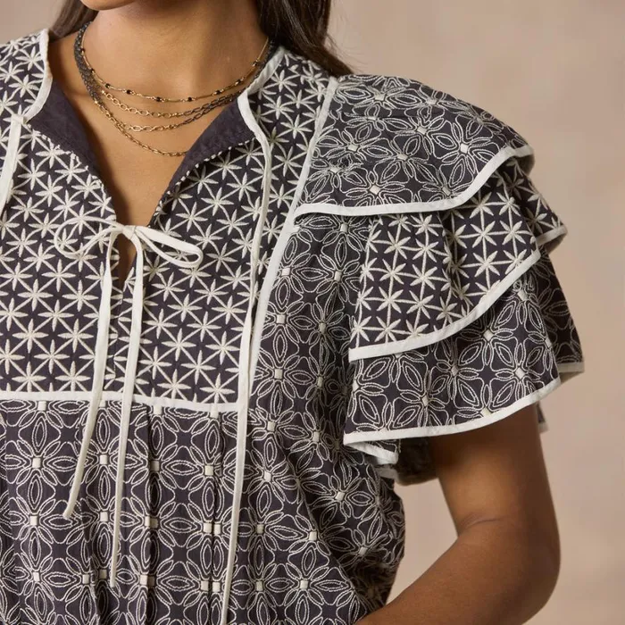 Women Demming Top Cocoa Sundance Catalog Tops