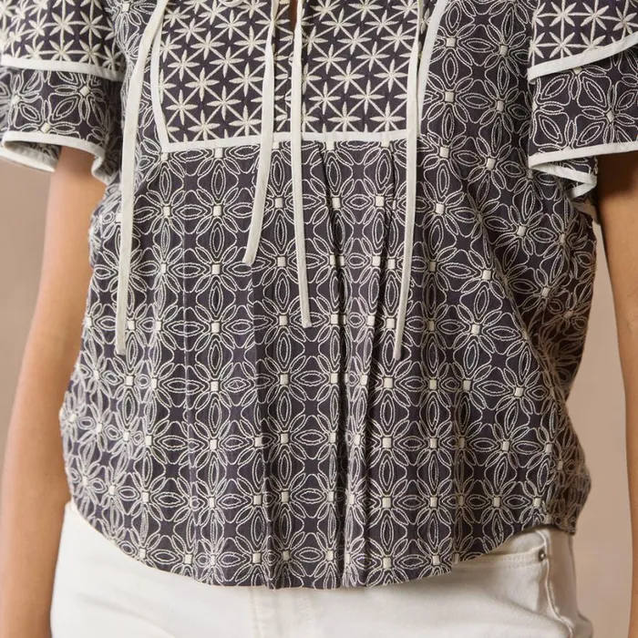 Women Demming Top Cocoa Sundance Catalog Tops