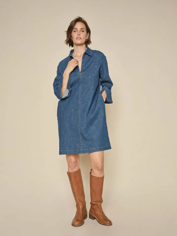 Women Dresses and Jumpsuits MOS MOSH MMMirali Pincourt Dress Dark Blue