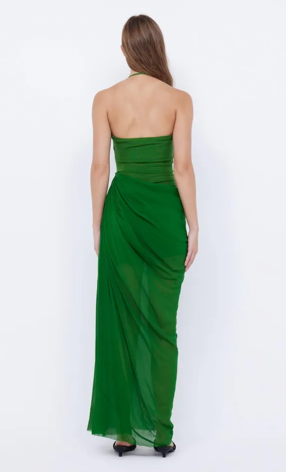 Women Dresses Bec Bridge AIDA DRAPED MAXI DRESS Pine Green