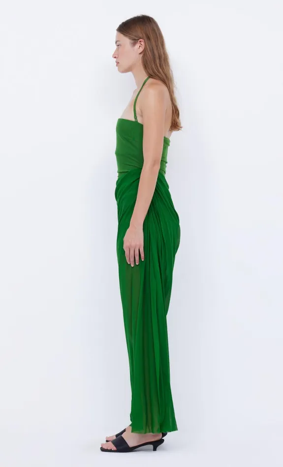 Women Dresses Bec Bridge AIDA DRAPED MAXI DRESS Pine Green
