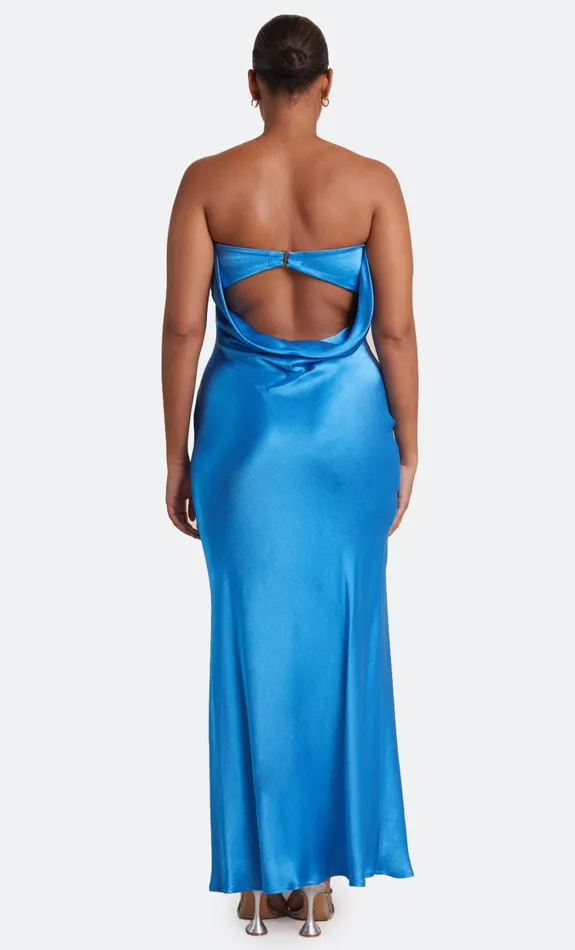 Women Dresses Bec Bridge MOON DANCE STRAPLESS DRESS Mid Blue
