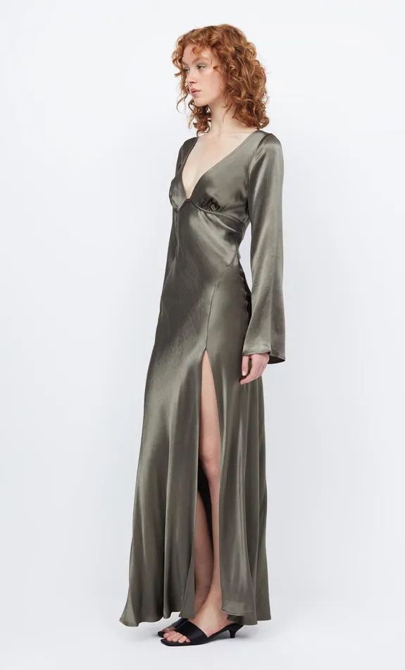 Women Dresses Bec Bridge REN LONG SLEEVE MAXI DRESS Dark Willow