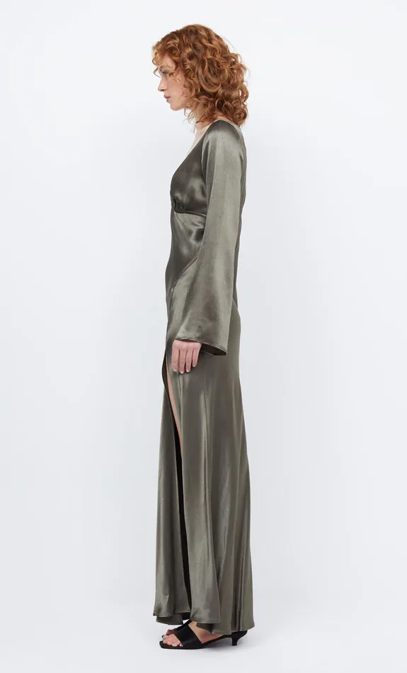 Women Dresses Bec Bridge REN LONG SLEEVE MAXI DRESS Dark Willow