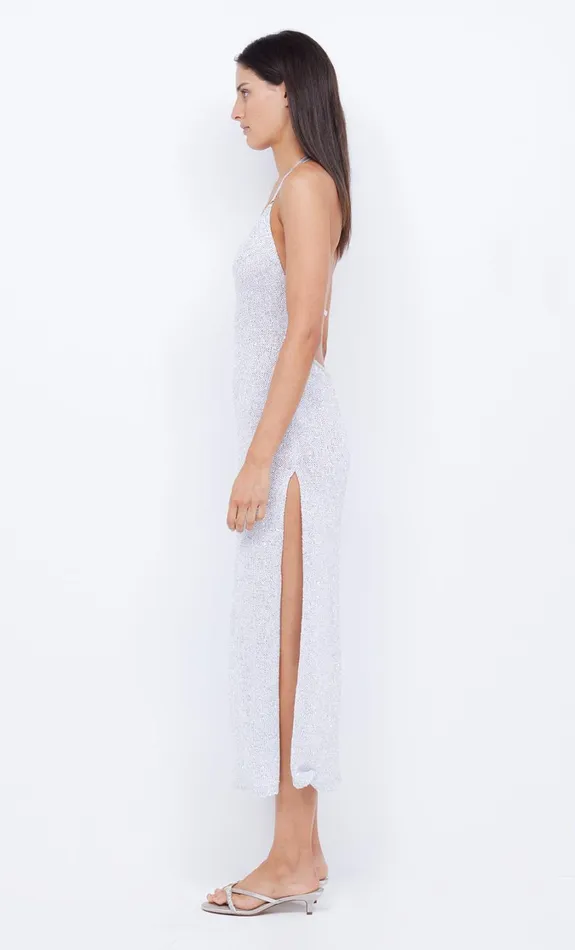 Women Dresses Bec Bridge SADIE SPLIT KNIT MIDI DRESS Crystal